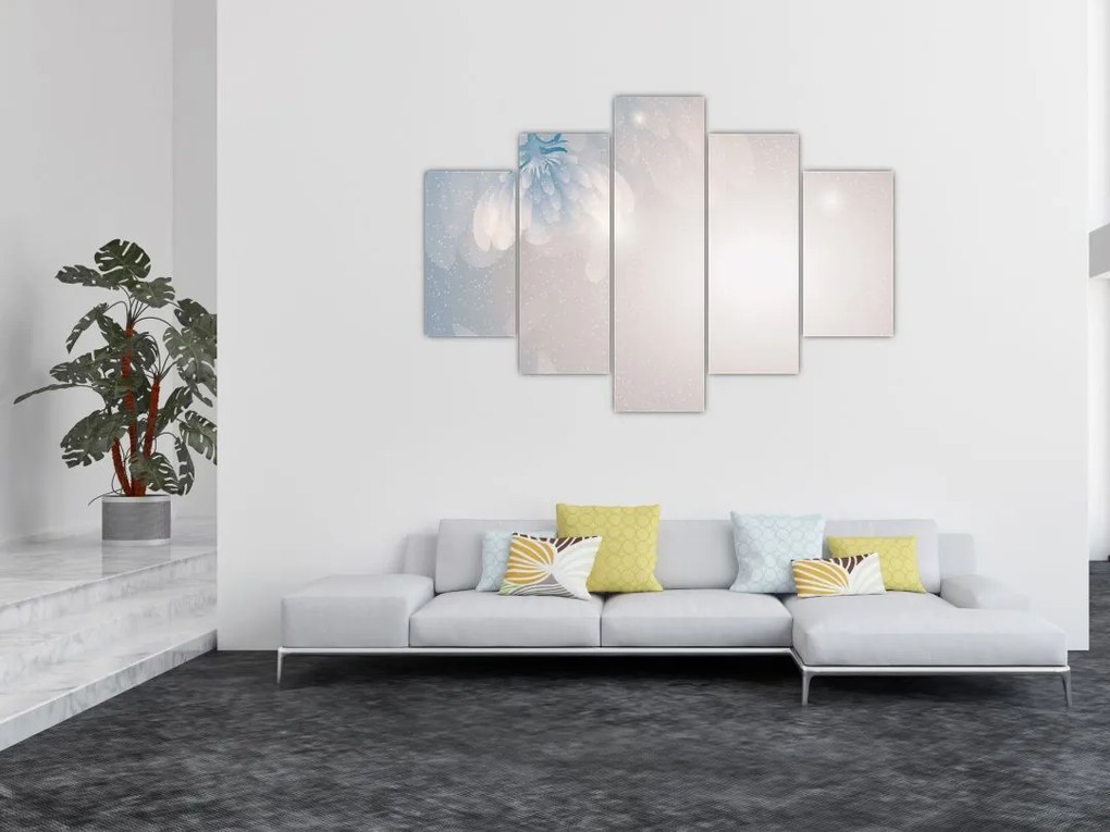 Tablou - Flori înzăpezite (150x105 cm)