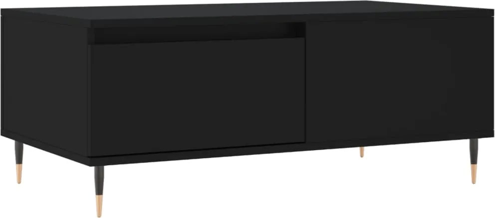 vidaXL Măsuță de cafea, negru, 90x50x36,5 cm, lemn compozit