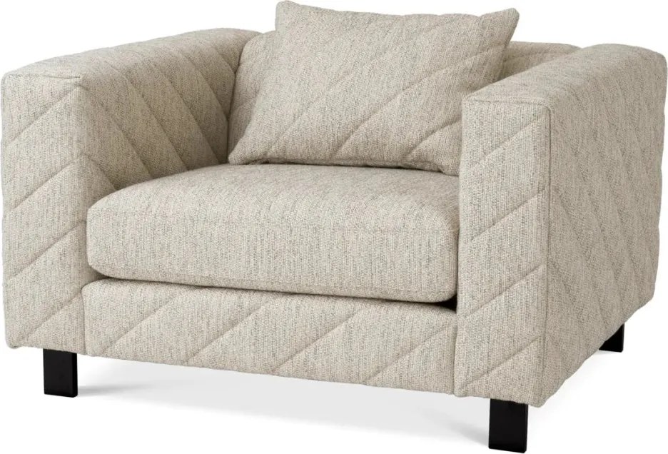 Fotoliu design LUX Avellino, Splendor light grey