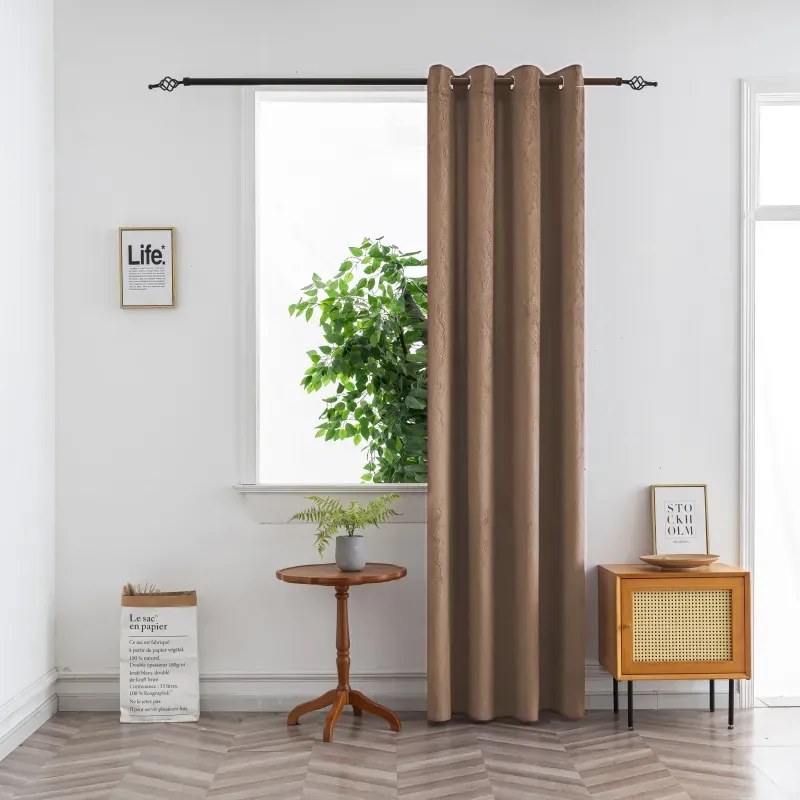 Draperie opaca DUNES VELVET 140x250 cm, bej-maro Agatat: Rejansa