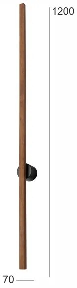 Aplică LED Brilagi WOODY LINE LED/12W/230V stejar