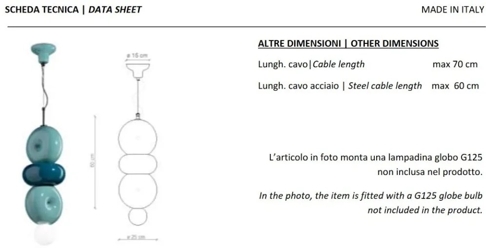 Lustra retro realizata manual din ceramica Bumbum