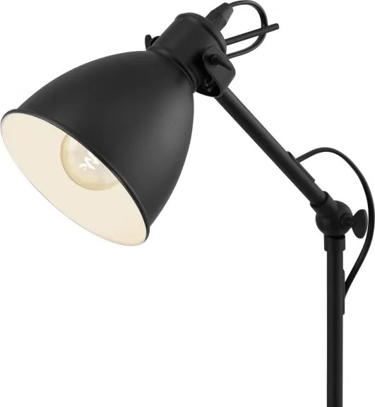 Eglo 55251 - Lampă de masă PRIDDY 1xE27/40W/230V neagră