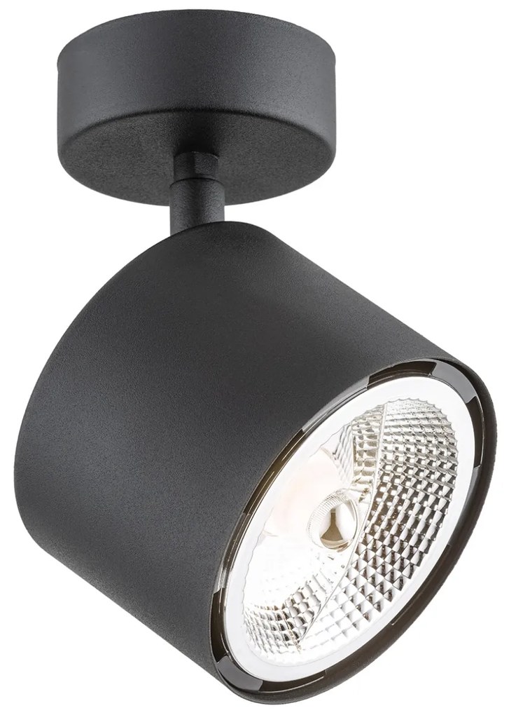 Aplica de perete/tavan cu spot ajustabil CLEAVLAND neagra