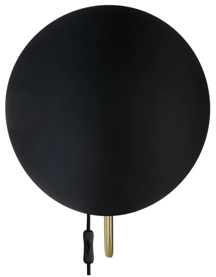 Aplica de perete ambientala design nordic Spargo negru/alama
