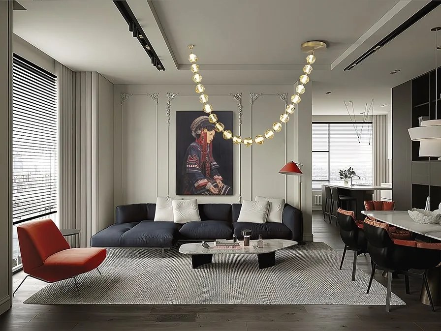 Lustra LED suspendata design modern Zaria II