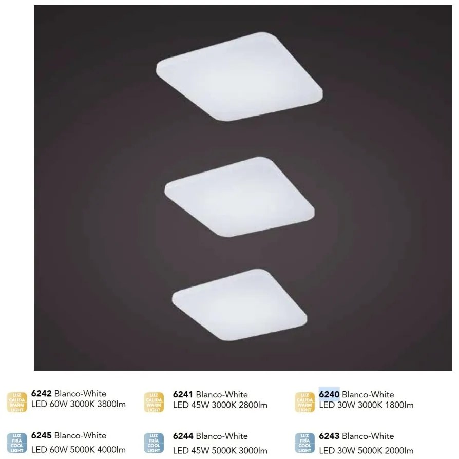 Plafoniera LED design minimalist QUATRO II 45W 5000K
