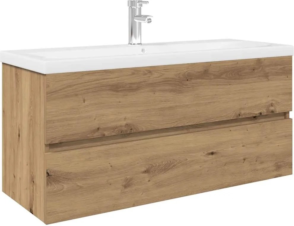 vidaXL Dulap pentru chiuvetă cu chiuvetă încorporată și robinet