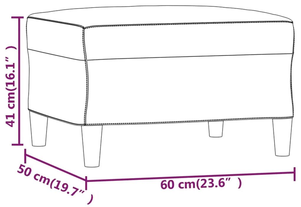 Taburet, gri inchis, 60x50x41 cm, catifea Morke gra, 60 x 50 x 41 cm