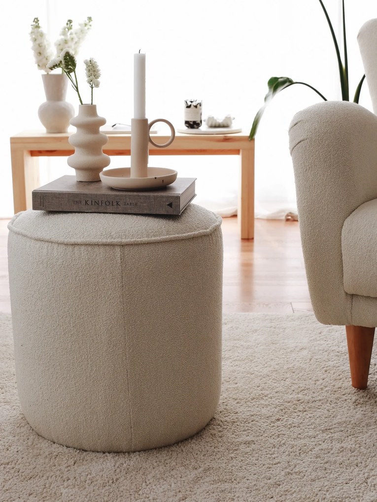 Taburete Tedie (crem). Promo -20%. 1087805