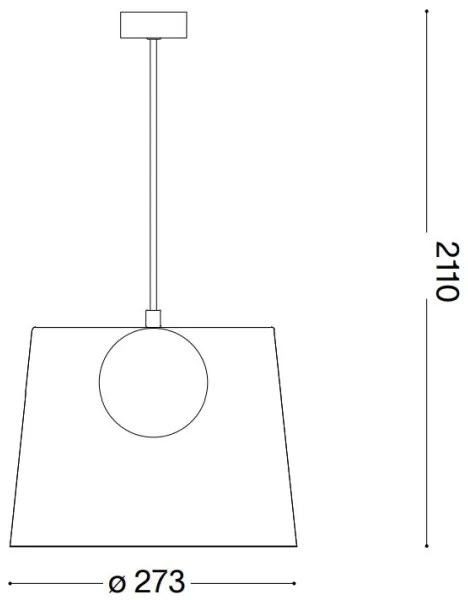 Lustră LED pe cablu Ideal Lux FADE 1xG9/3W/230V d. 27,3 cm cupru/fumuriu
