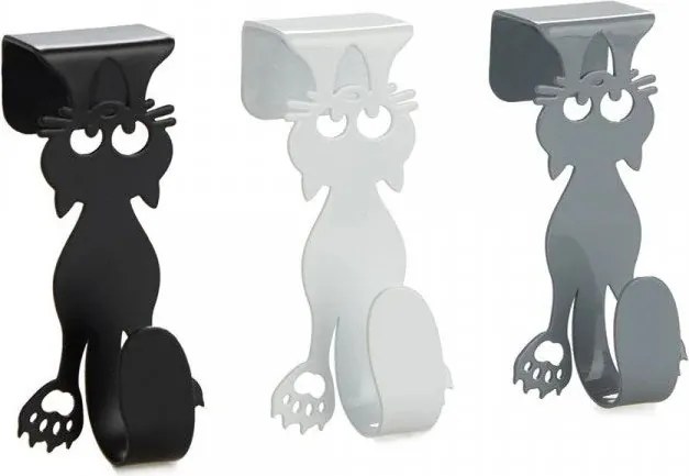 Cârlige 3 buc. de agățat din metal Curious Cats – Balvi