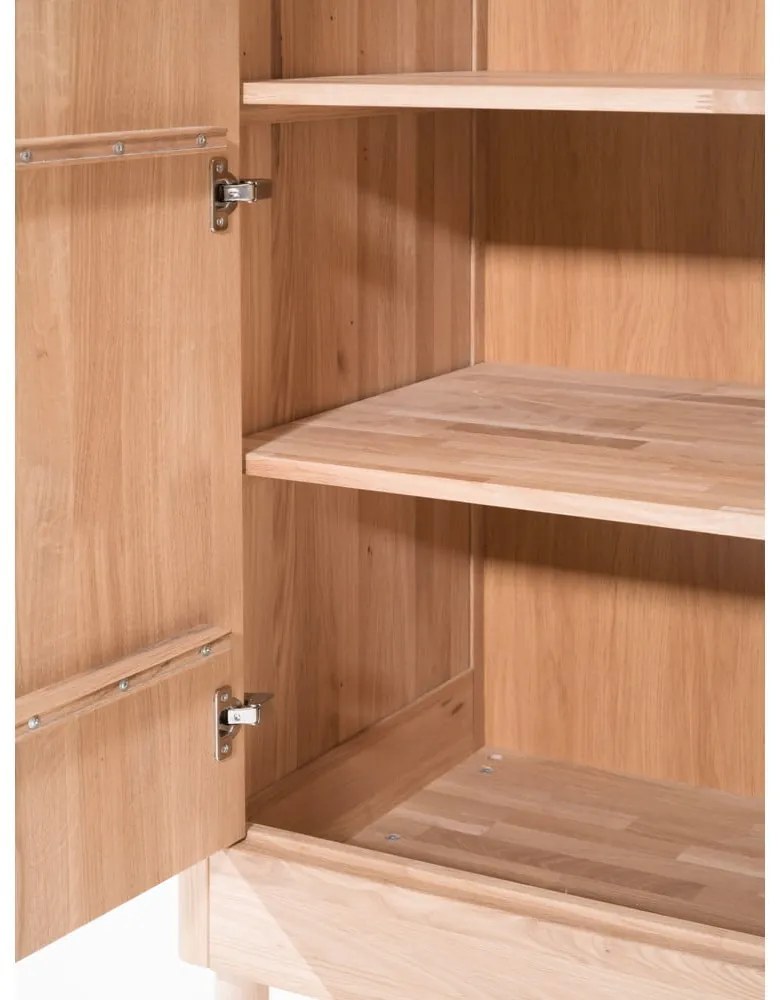 Șifonier de copii în culoare naturală din lemn de stejar 100x190x55 cm Forrest – Vipack