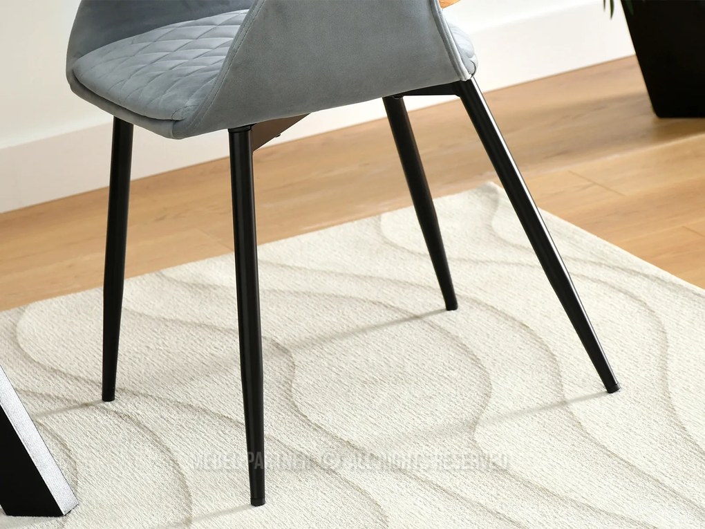 Scaun Morgana (stejar gri + negru). Promo -9%. 1111195