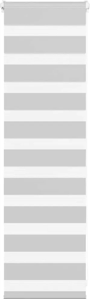 vidaXL Jaluzea tip zebra gri deschis lățime țesătură 35,9 cm poliester