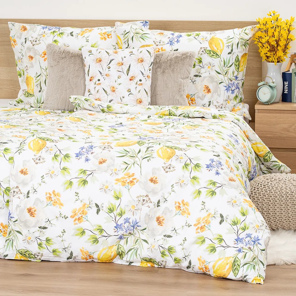 Lenjerie de pat din bumbac 4Home Lemon Delight,220 x 200 cm, 2 buc 70 x 90 cm, 220 x 200 cm, 2 buc. 70 x 90 cm