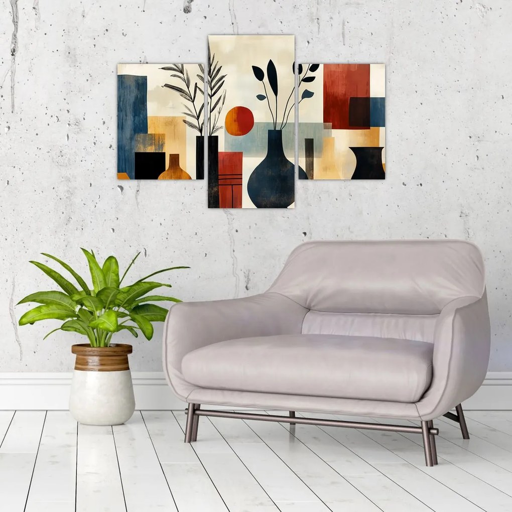 Tablou - Vaze cubiste (90x60 cm)