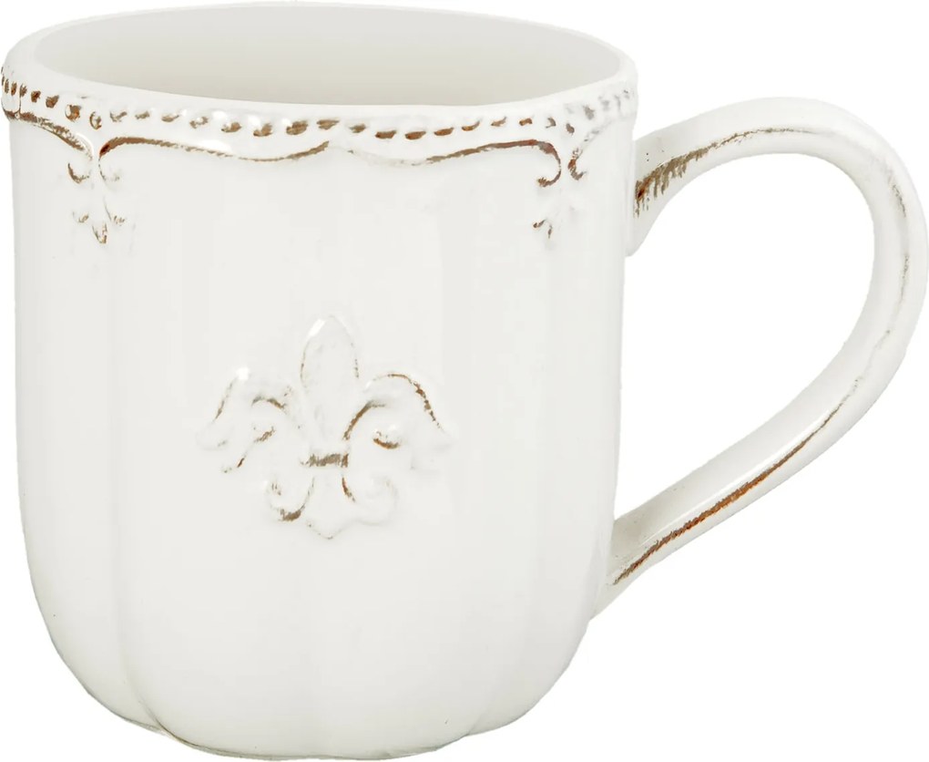 Cana ceramica alba Royal 12*9*10 cm - 0.3 L