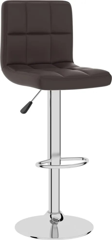 vidaXL Scaun de bar, maro, piele ecologică