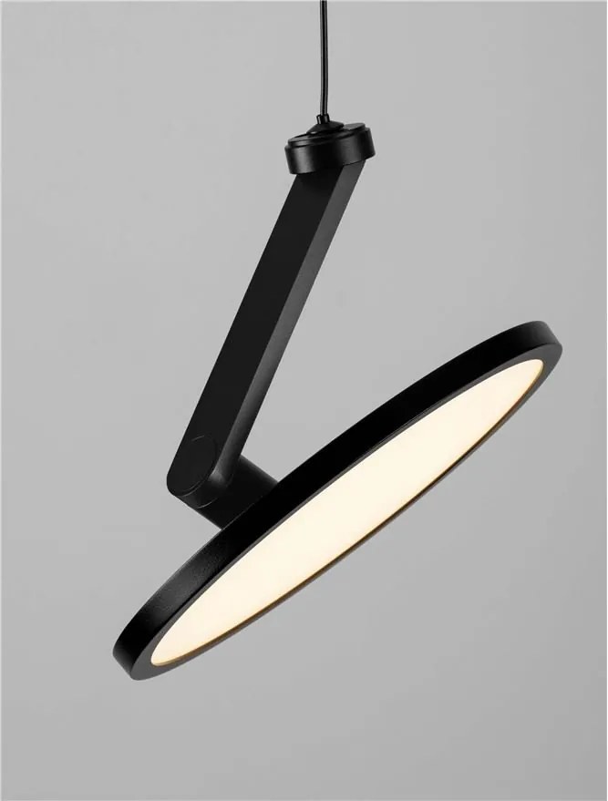 Pendul LED design ambiental Opi negru