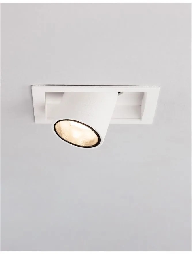 Mini Spot LED incastrabil ajustabil design modern DESERT alb