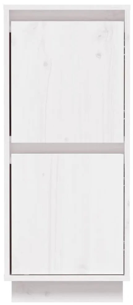 Servante, 2 buc., alb, 31,5x34x75 cm, lemn masiv de pin 2, Alb