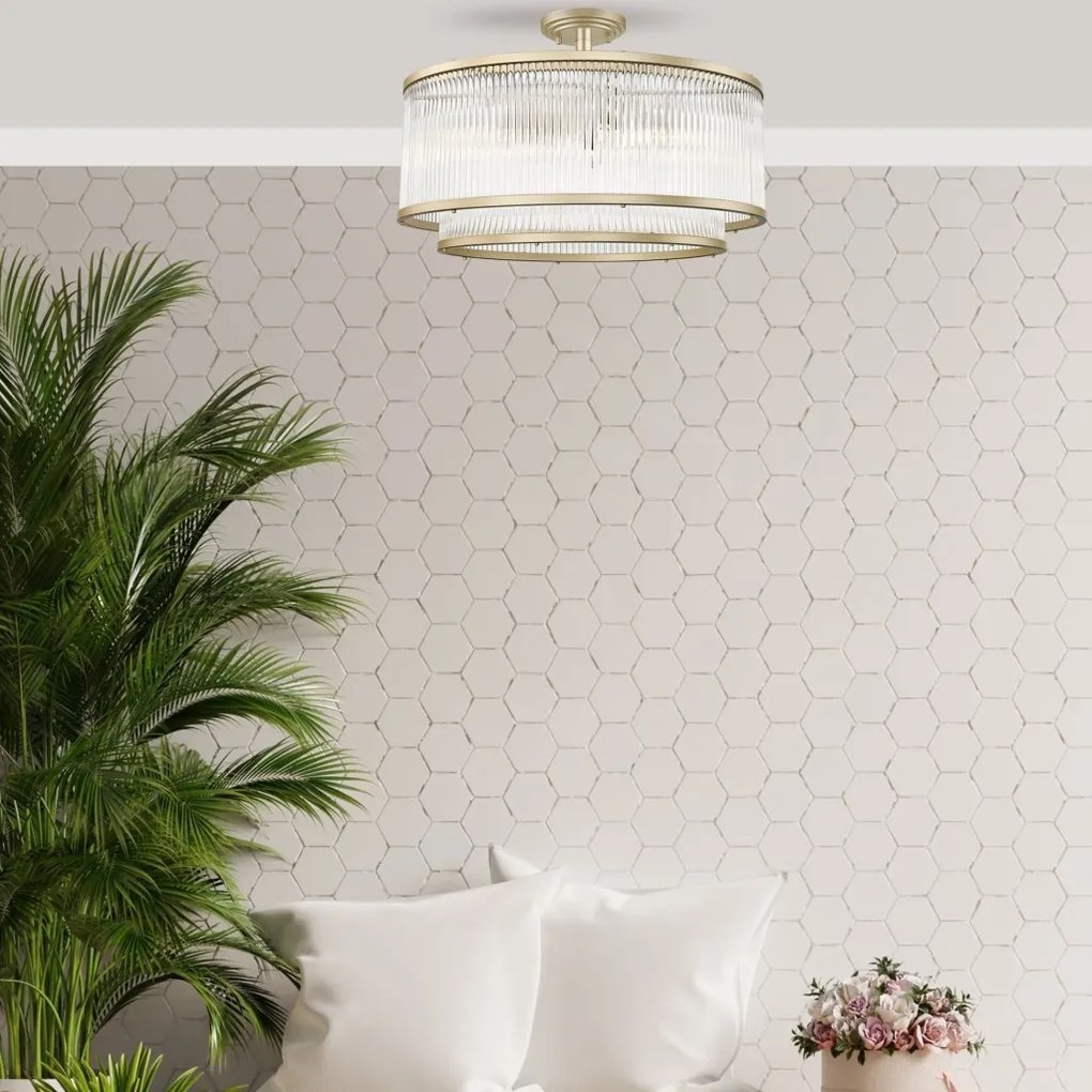 Lustra aplicata eleganta design modern SERGIO auriu