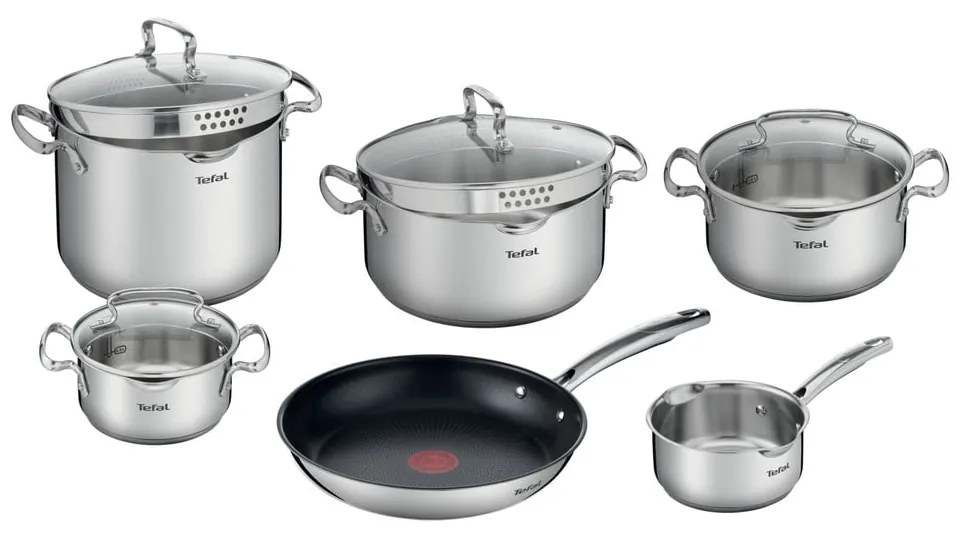 Set vase pentru gătit din inox 10 buc. Duetto+ – Tefal