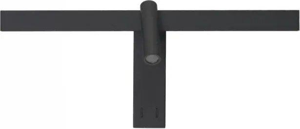Aplica perete cu spot, directionabila RICO 10W+6W 3000K negru