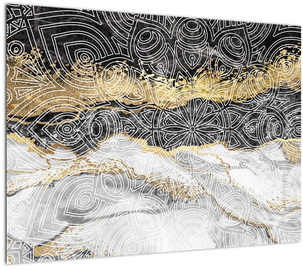 Tablou - Mandala în marmură (70x50 cm)