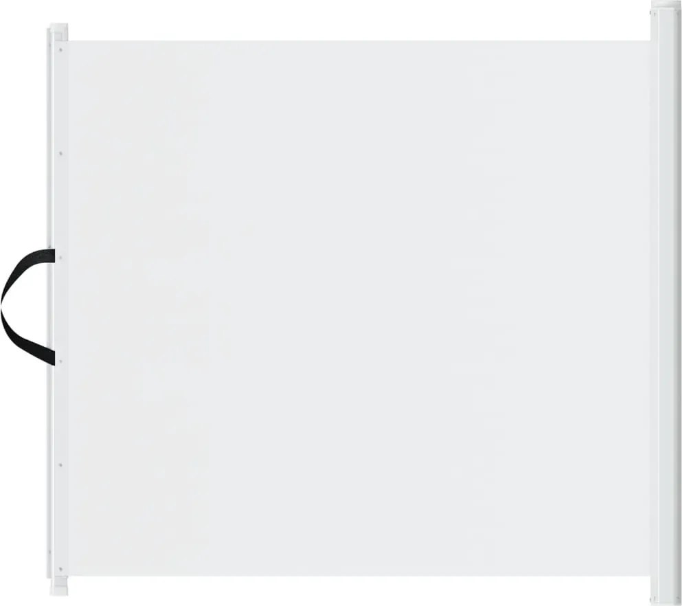 vidaXL Poartă retractabilă animale de companie, alb, 117,5x125 cm