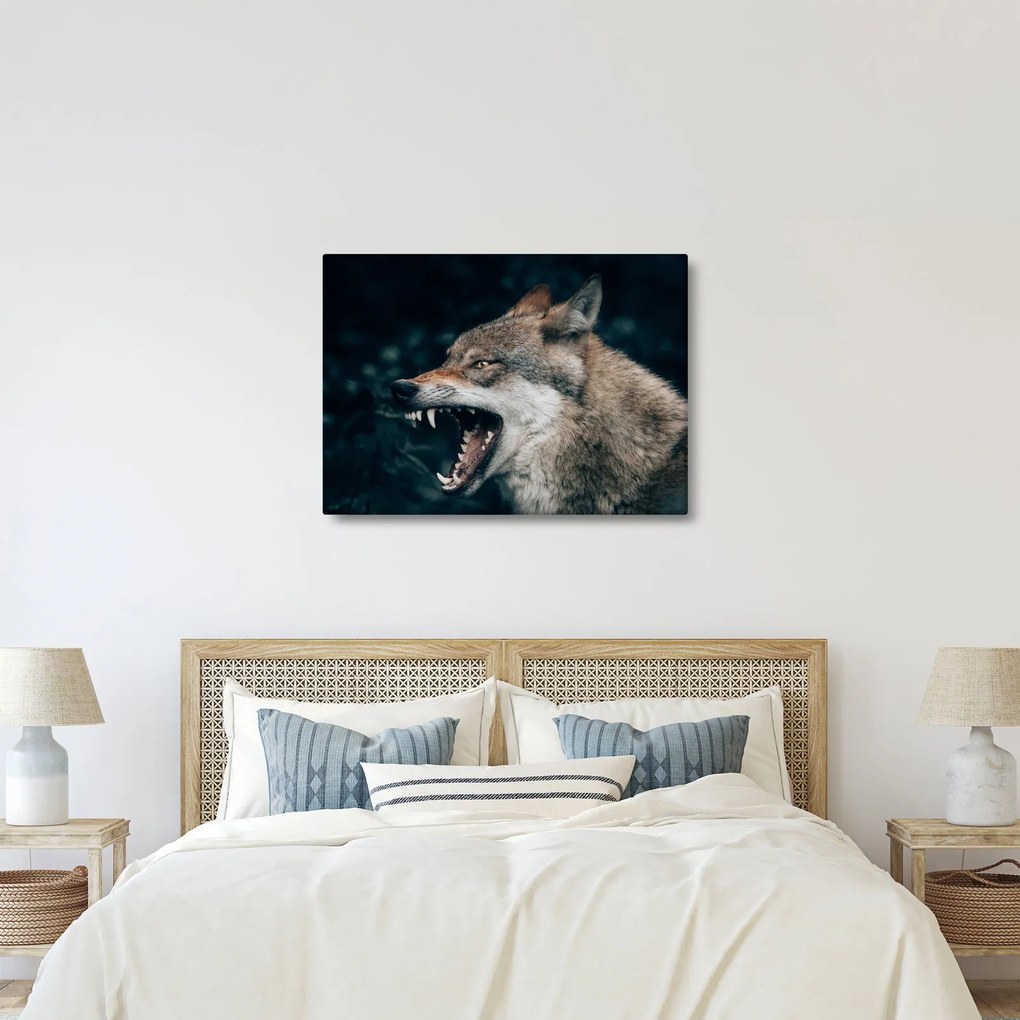 Tablou cu lup (70x50 cm)