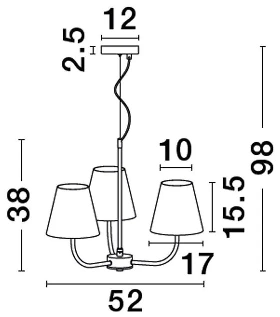 Candelabru design elegant MOIST 3L