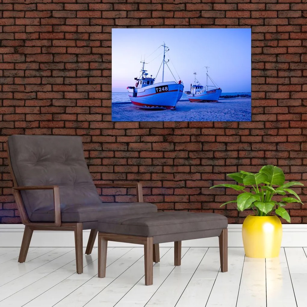 Tablou - Debarcarea în amurg (90x60 cm)