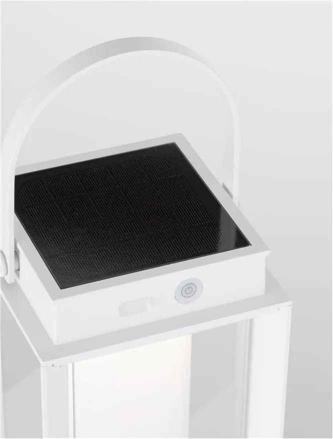 Lampa LED solara portabila iluminat exterior decorativ VERHAAL alba