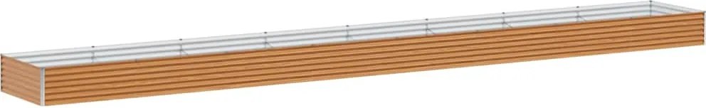 vidaXL Strat înălțat de grădină 775 x 100 x 36 cm Oțel Galvanizat