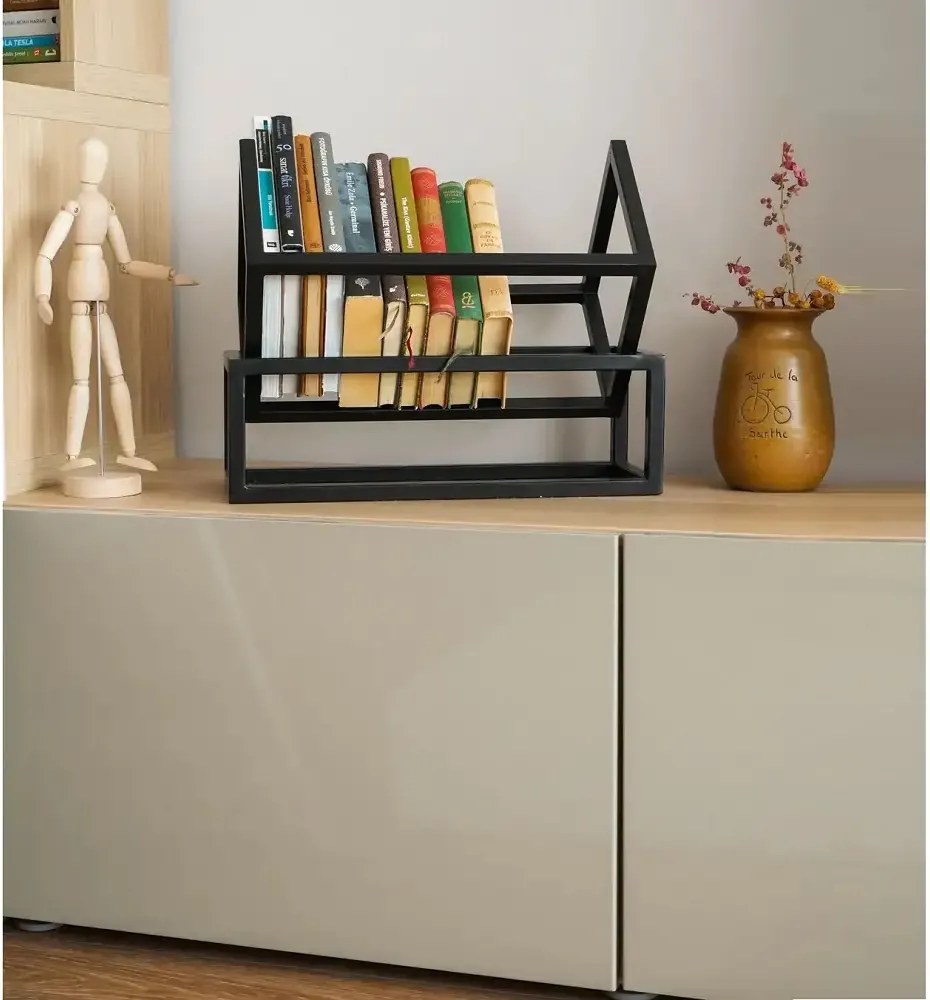 Suport carte,din metal,culoare negru,38x27x32 cm