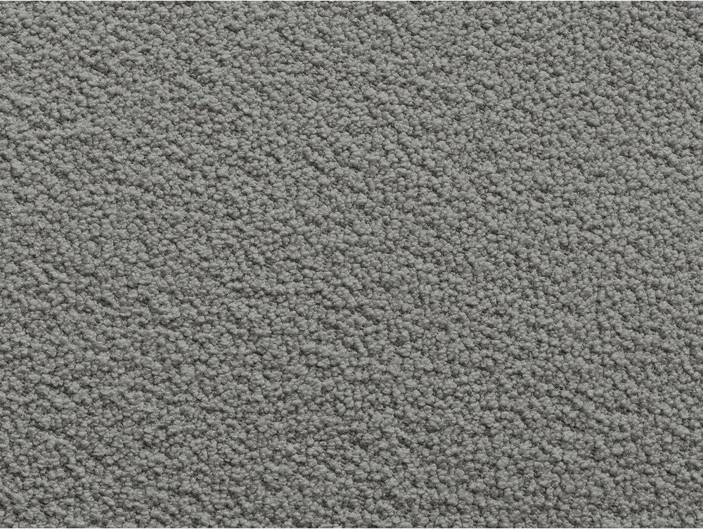 Colțar gri închis cu tapițerie din țesătură bouclé (cu colț pe partea stângă/cu șezlong) Leonore – Bobochic Paris