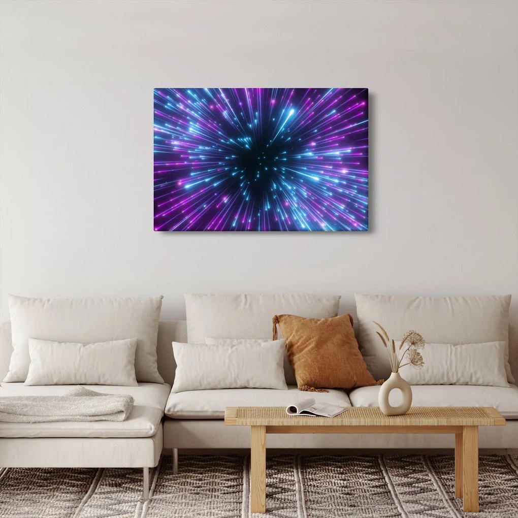 Tablou - Spațiu neon (90x60 cm)