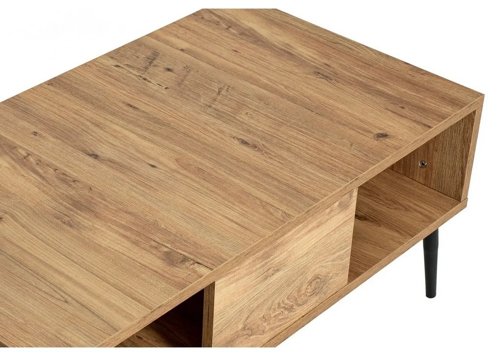 Măsuță de cafea Bukle Atlantic Pine and Black