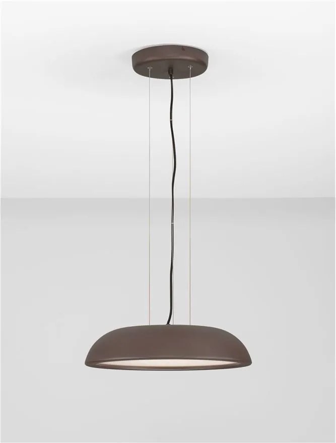 Lustra LED suspendata stil modern FELICIA maro 45cm