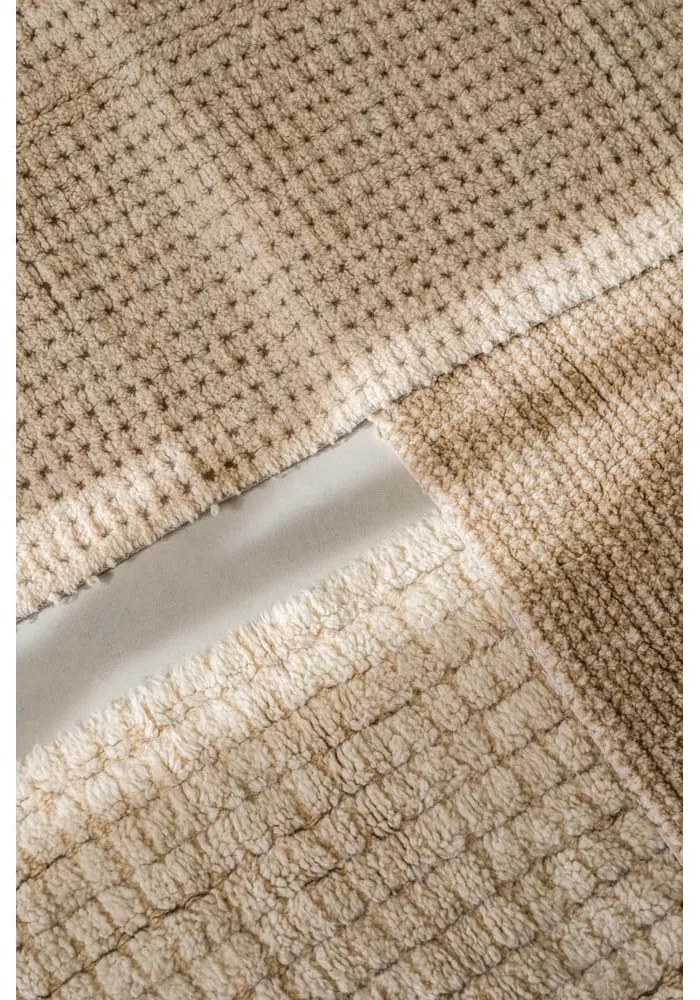 Covor în culoare naturală lavabil, țesut manual din lână 170x240 cm Unexpected Wool – Lorena Canals