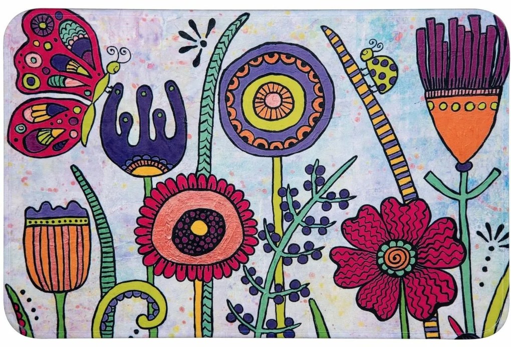 Covoraș de baie Wenko Rollin'Art Full Bloom, 45 x 70 cm