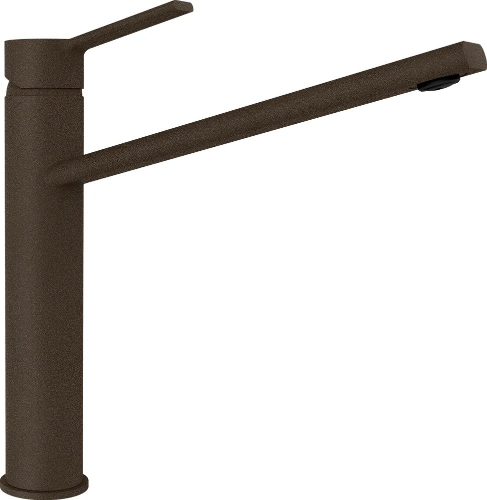 Baterie bucatarie Schock Papilio Cristadur Bronze, aspect granit, cartus ceramic, maro bronz