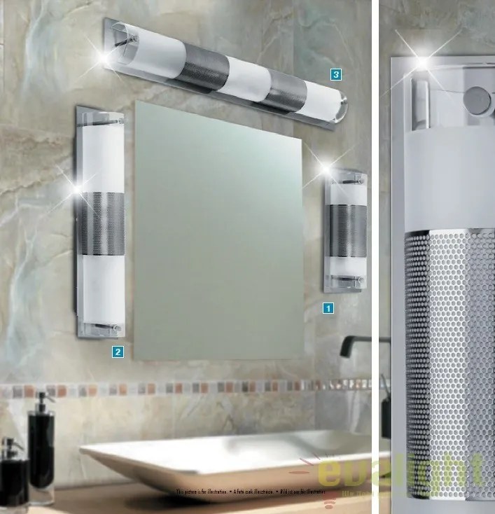 Aplica de perete moderna pentru baie cu protectie IP20, Periodic 5800 RX