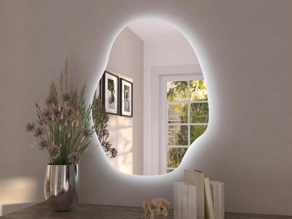 Oglindă LED organică cu iluminare A37
