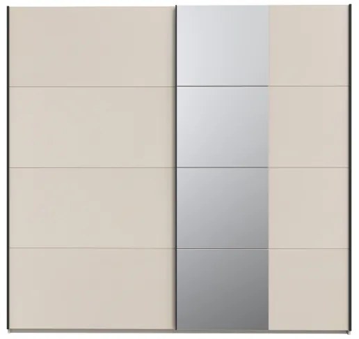 Dulap ODEN cu oglindă, 220 x 210 cm, bej