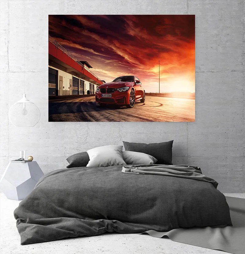 Tablou Canvas Red BMW 120x80 cm