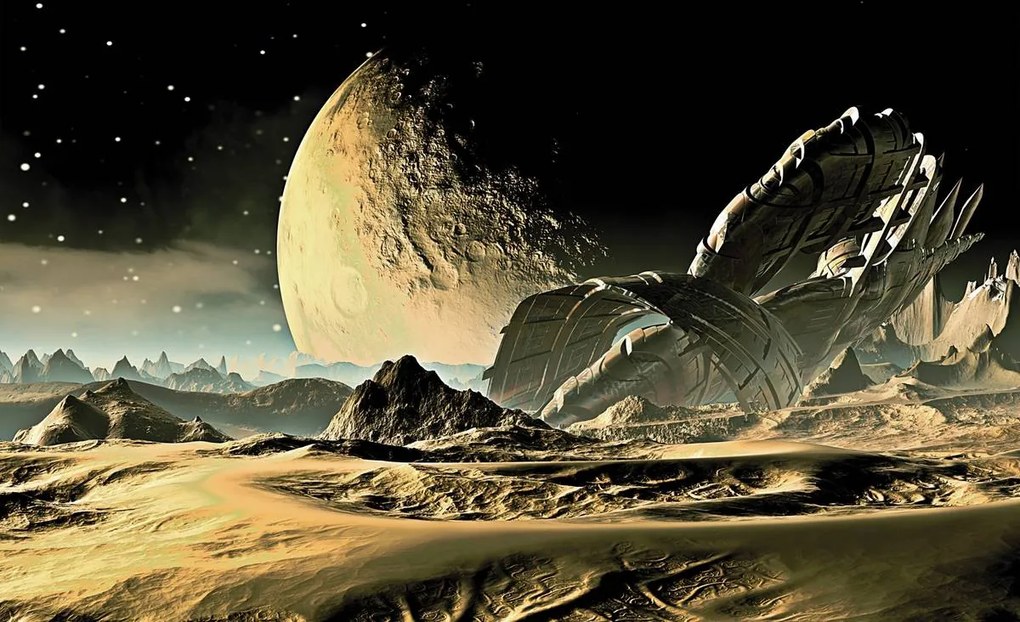 Fototapet - Aterizare pe Mars (254x184 cm)