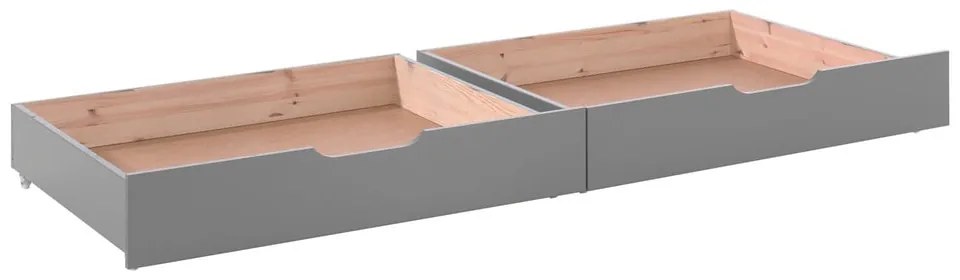 Sertare pentru sub pat de copii gri 2 buc. PINO – Vipack